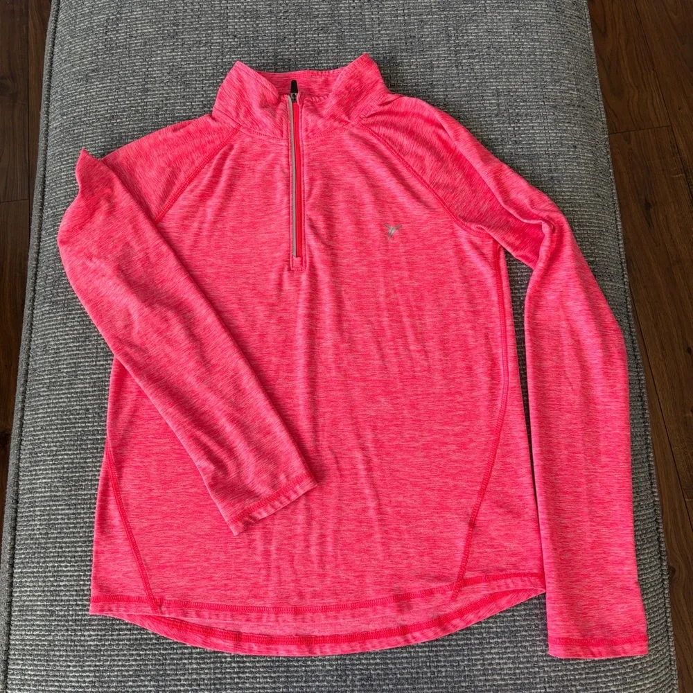 Old Navy Girls Pink Quarter Zip Pullover Size XL 14/16
